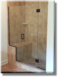 3/8" Oil Rubbed Bronze Frameless Shower Enclosure/Allentown