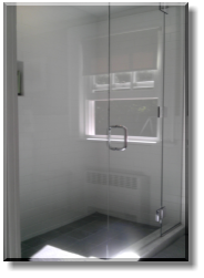 3 Hinge 3/8" Closed Steam Frameless Shower