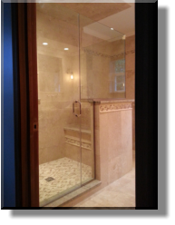 Clipless and Headerless Frameless Shower Enclosure.