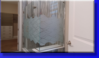 We Etched This Wavey Pattern Onsite at Customers Location,,,,Always Good to Know if One would want The Glass Etched before any Installs.